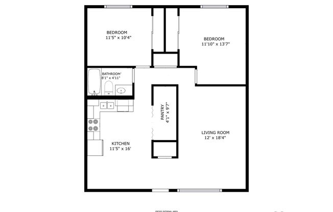 2 beds, 1 bath, 930 sqft, $1,249, Unit 56