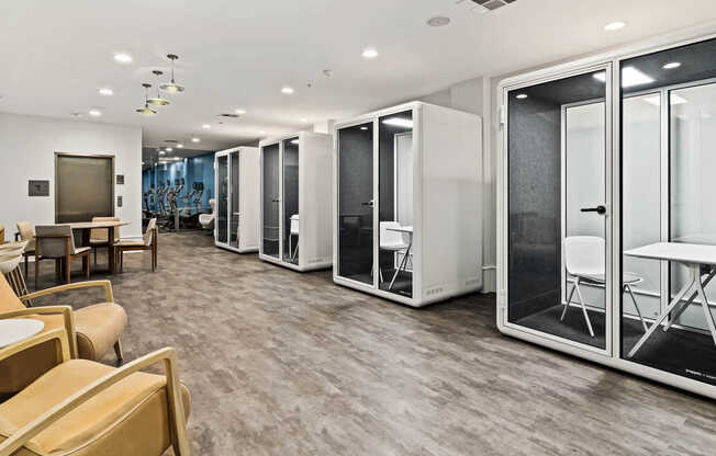 Business Center with Working Pods