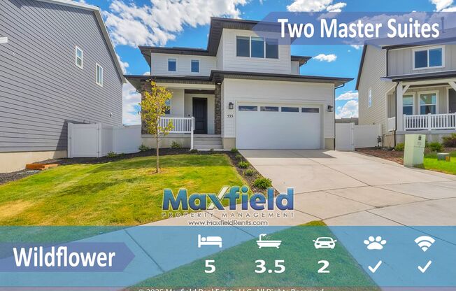 Saratoga Springs 5BD - 3.5BTH - 2GAR
