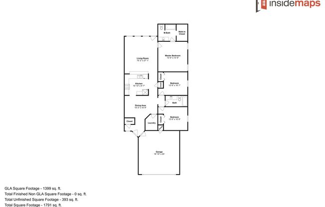 3 beds, 2 baths, $1,395