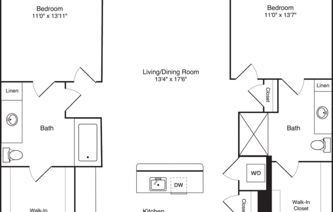 2 beds, 2 baths, 1,220 sqft, $2,265, Unit 421