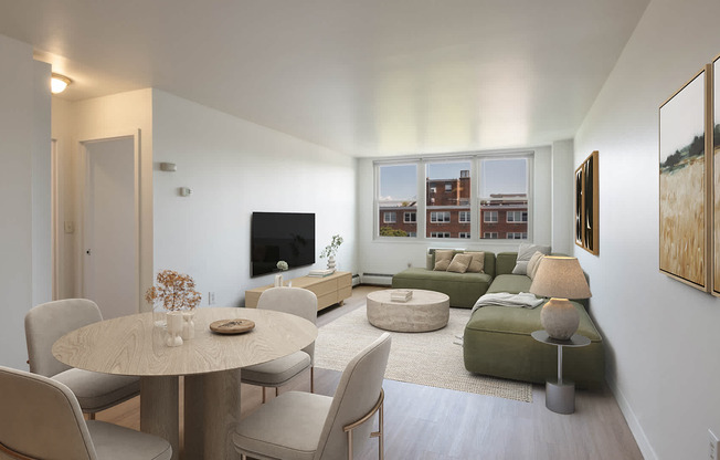 Living Room with Hard Surface Flooring