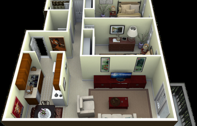 2 beds, 1 bath, 866 sqft, $1,575