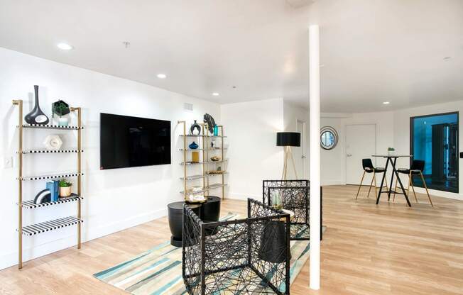 Living Room With Television at Presidio Palms Apartments, Tucson
