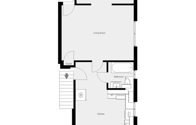 1 bed, 1 bath, 975 sqft, $875, Unit 4330 A