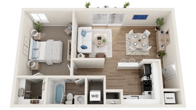 1 bed, 1 bath, 655 sqft, $1,559