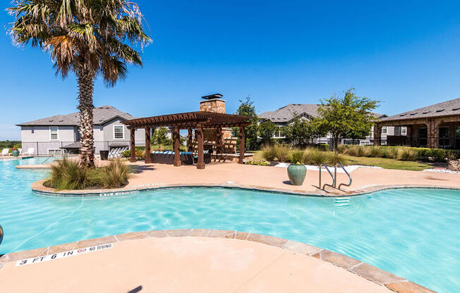 Crystal Clear Swimming Pool at Villages of Briggs Ranch, San Antonio, 78245