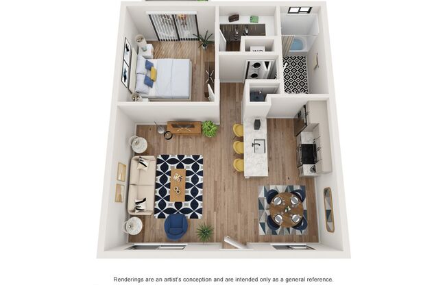 1 bed, 1 bath, 674 sqft, $1,945, Unit 127