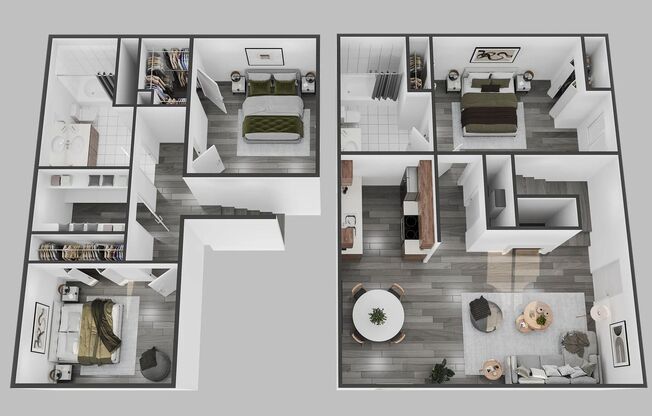 3 beds, 2 baths, 1,181 sqft, $1,599, Unit 45