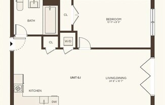 1 bed, 1 bath, $3,813, Unit 512