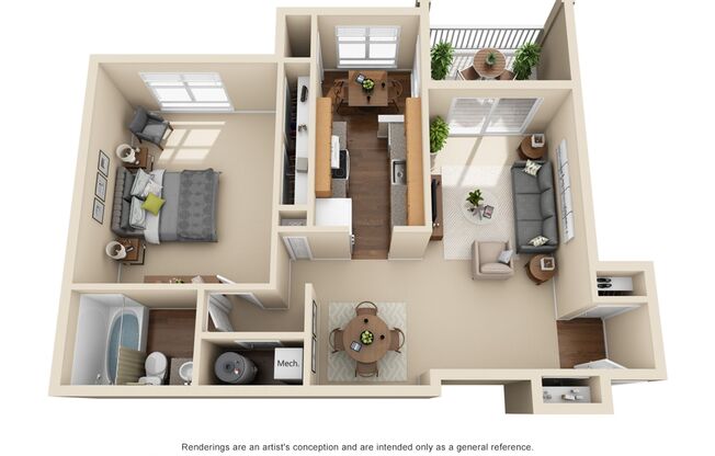 1 bed, 1 bath, 822 sqft, $999, Unit 547-102