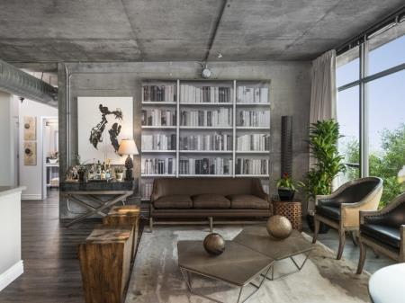 Urban Architectural Materials Such As Exposed Concrete at Met Lofts, Los Angeles, 90015