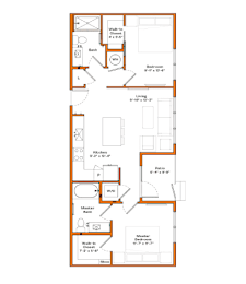 2 beds, 2 baths, 904 sqft, $2,533