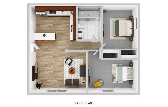 2 beds, 1 bath, 695 sqft, $1,555, Unit 2