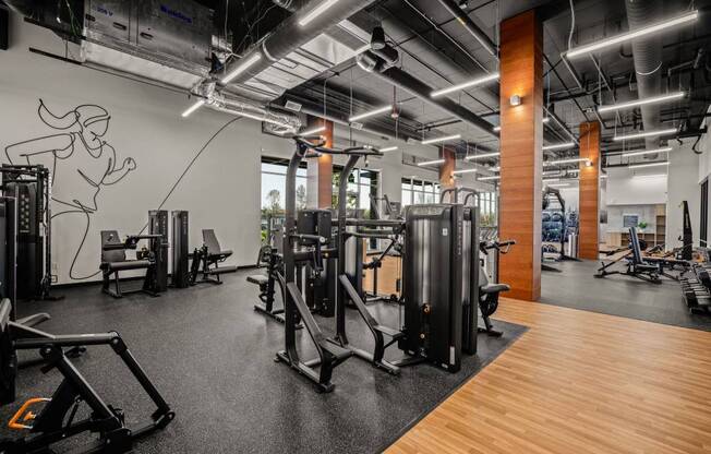 Modern Fitness Center at Riverfront Everett, Washington