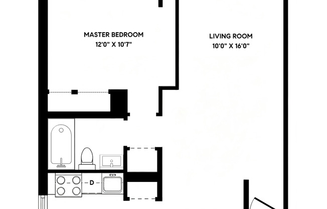1 bed, 1 bath, 650 sqft, $4,500, Unit 19A