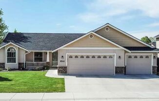 4 bedroom, 2 bath, single level home with 3 car garage.