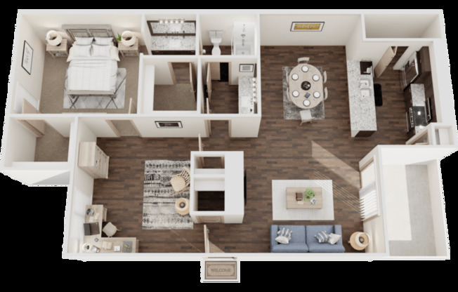 1 bed, 1 bath, 1,040 sqft, $1,765