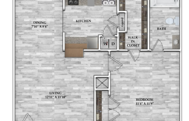 1 bed, 1 bath, 571 sqft, $663, Unit 139