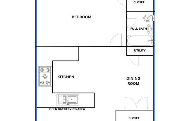 1 bed, 1 bath, 750 sqft, $1,050