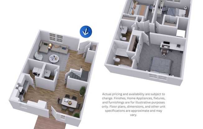 3 beds, 2.5 baths, 1,425 sqft, $1,500, Unit 09G