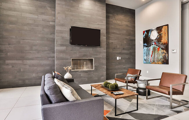 Living Room at Residences at The Streets of St. Charles, Missouri, 63303