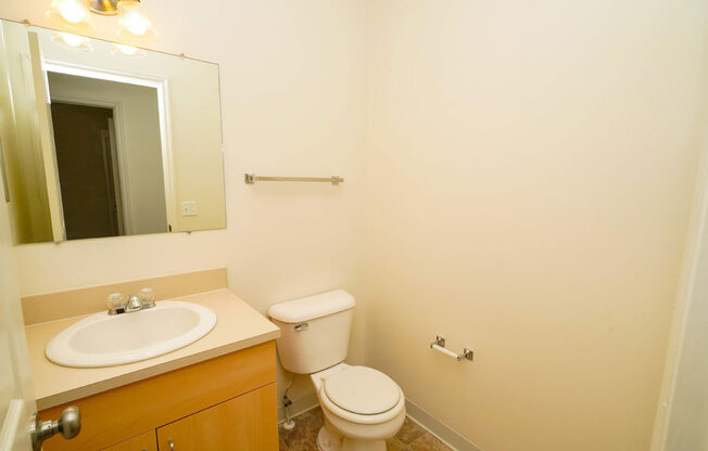 Bathroom With Adequate Storage at Foxwood and The Hermitage, Portage, MI, 49024