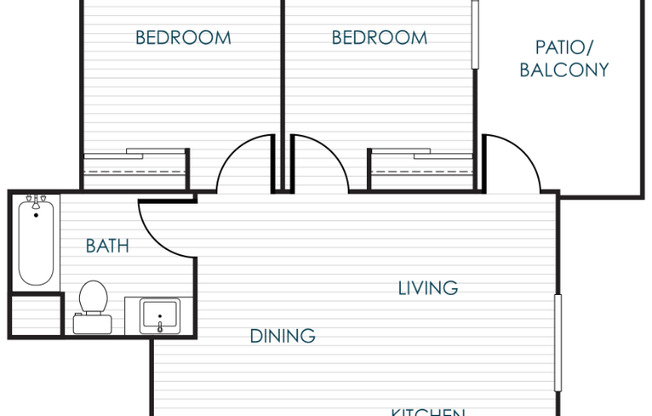 2 beds, 1 bath, 690 sqft, $2,855