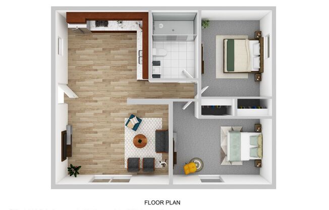 2 beds, 1 bath, 695 sqft, $1,515, Unit 26