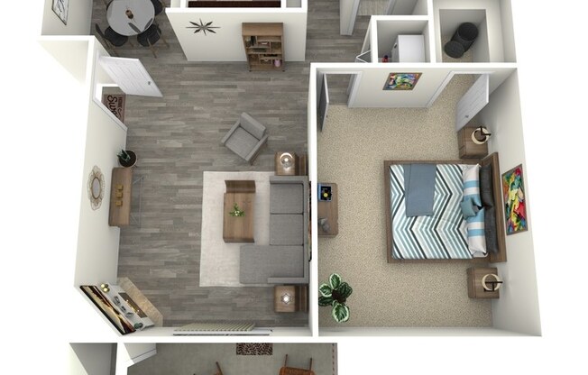 1 bed, 1 bath, 625 sqft, $2,495