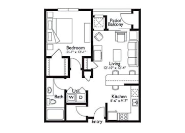 1 bed, 1 bath, 720 sqft, $1,505