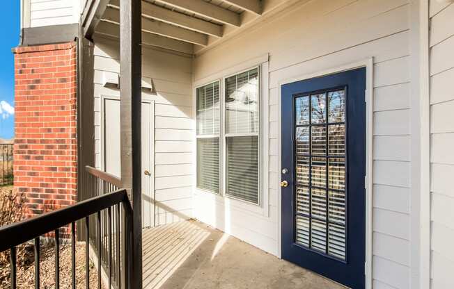 Model Unit Patio at Greensview Apartments in Aurora, Colorado, CO