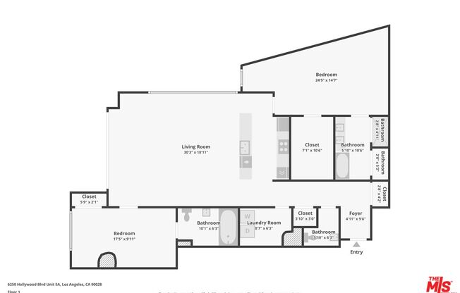 2 beds, 2.5 baths, 2,000 sqft, $7,995, Unit 5A