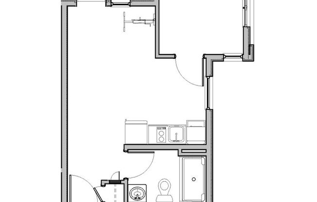 1 bed, 1 bath, 307 sqft, $1,249, Unit 406