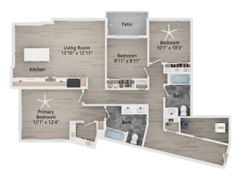 3 beds, 2 baths, 1,368 sqft, $5,998