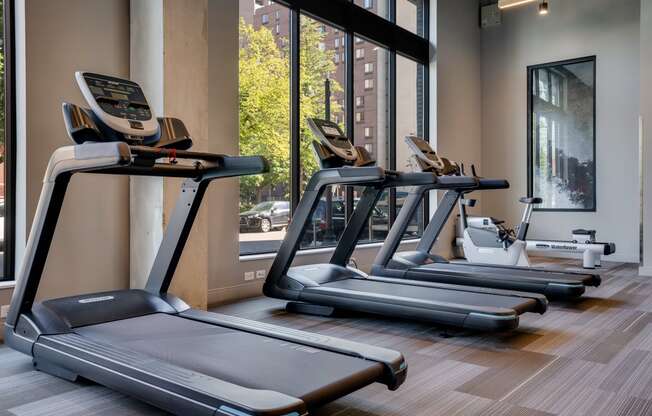 Fitness Center and Exercise Machines at Marquee, Minneapolis, MN