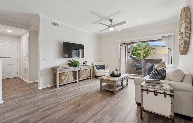 Ceiling fans in living rooms - Grand Centennial Apartments