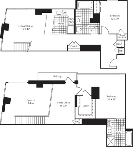 2 beds, 2 baths, 1,403 sqft, $5,910, Unit 0304