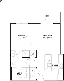 1 bed, 1 bath, 669 sqft, $1,447