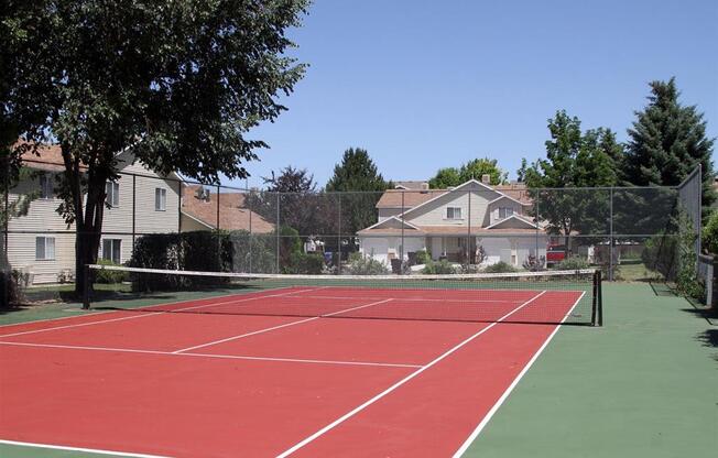 Tennis court  at Devonshire Court Apartments & Townhomes, North Logan