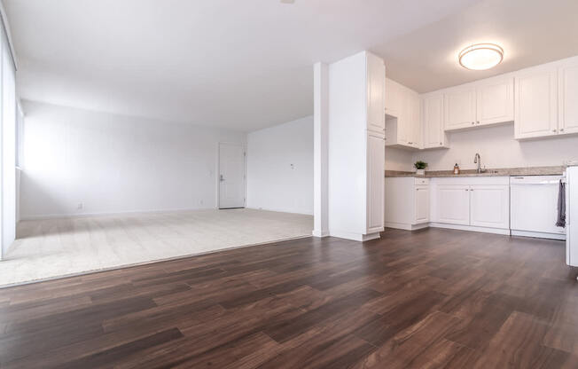 Unfurnished Living Area at Park Apartments, Norwalk, CA, 90650