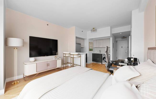 Studio, 1 bath, 384 sqft, $3,300, Unit 1FN