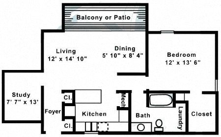 1 bed, 1 bath, 841 sqft, $1,098