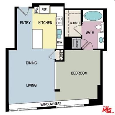 1 bed, 1 bath, 843 sqft, $2,799, Unit 1605