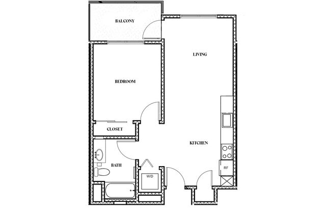 1 bed, 1 bath, 750 sqft, $2,658, Unit 403