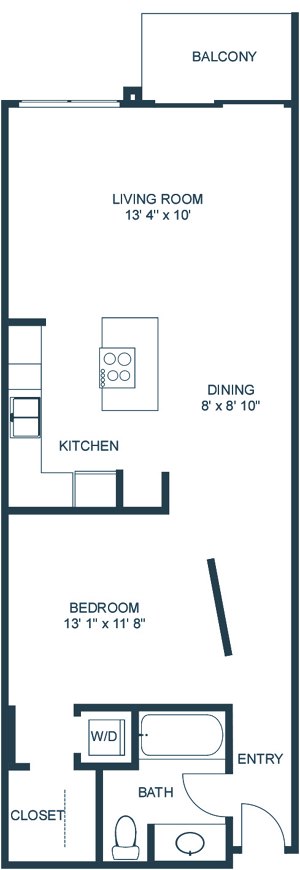 1 bed, 1 bath, 835 sqft, $1,640