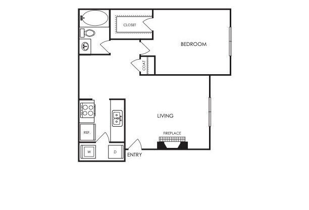 1 bed, 1 bath, 690 sqft, $1,199