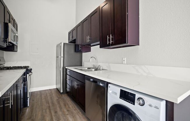 Brody Terrace Apartments Kitchen with Updated Appliances and Washer