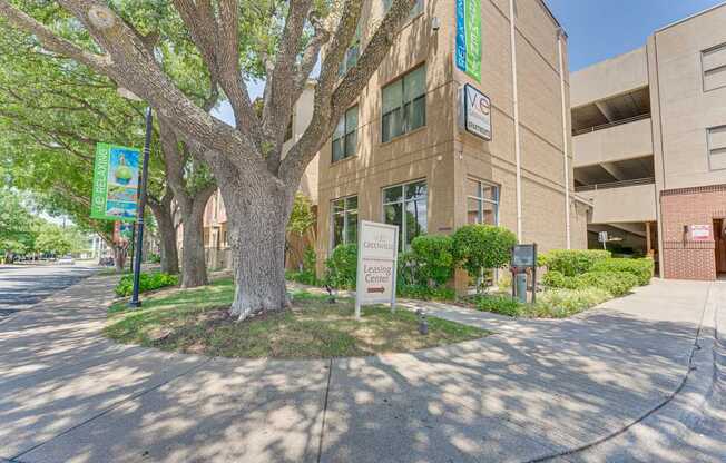 Leasing Center Exterior at Vue Greenville, Texas