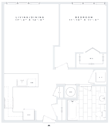 1 bed, 1 bath, 772 sqft, $2,324